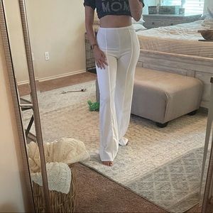 White Wide Leg Pants